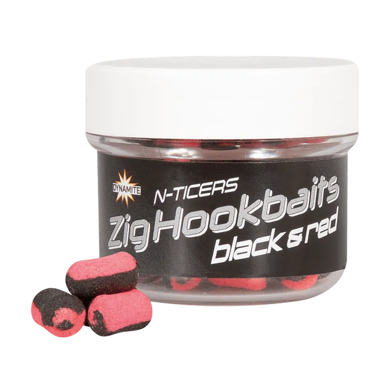 Dynamite Baits N-Ticers Zig Hookbaits Black & Red