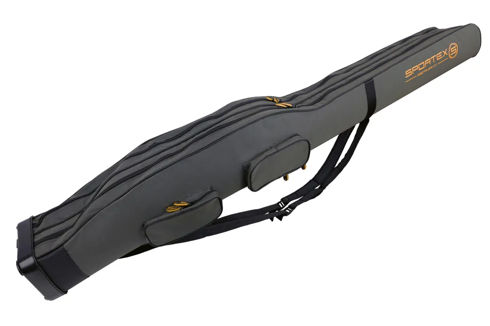 Sportex Rutentasche 2 Fächer für 2-4 montierte Ruten+Schirm+Tooltaschen 165cm