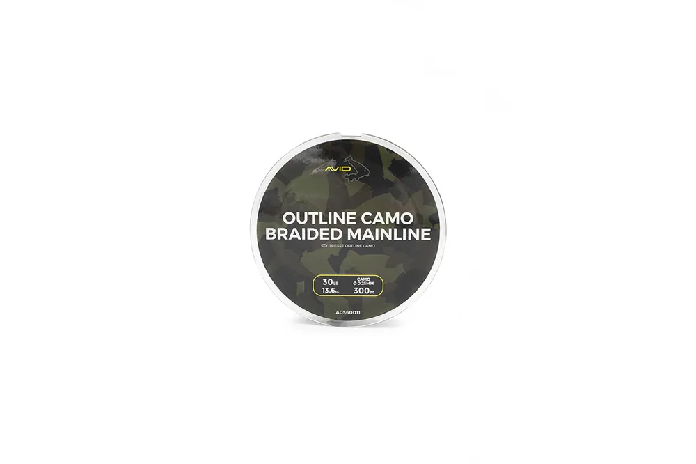 Avid Carp Outline Camo Braided Mainline 30lb