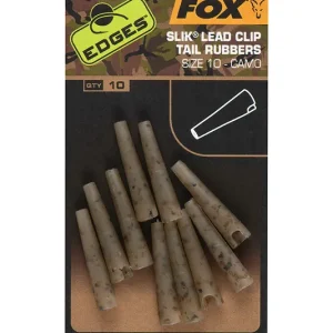 Fox Edges Camo Slik Lead Clip Tail Rubbers Size 10
