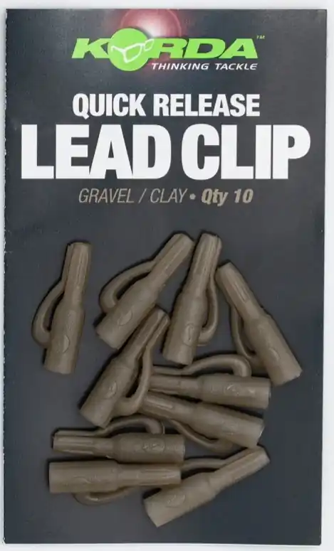 Korda Quick Release Lead Clips Gravel/Clay