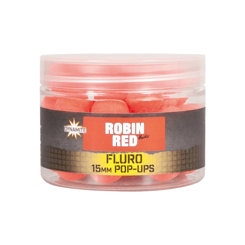 Dynamite Baits Robin Red Fluro Pop-Ups 15mm