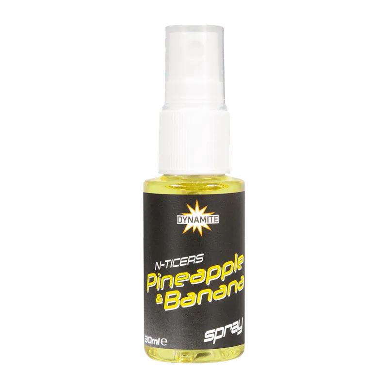 Dynamite Baits N-Ticers Pineapple & Banana Spray 30ml