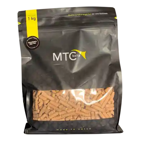 MTC Baits Hi-Attract Pellets 1kg 6mm Strawberry Big Fish