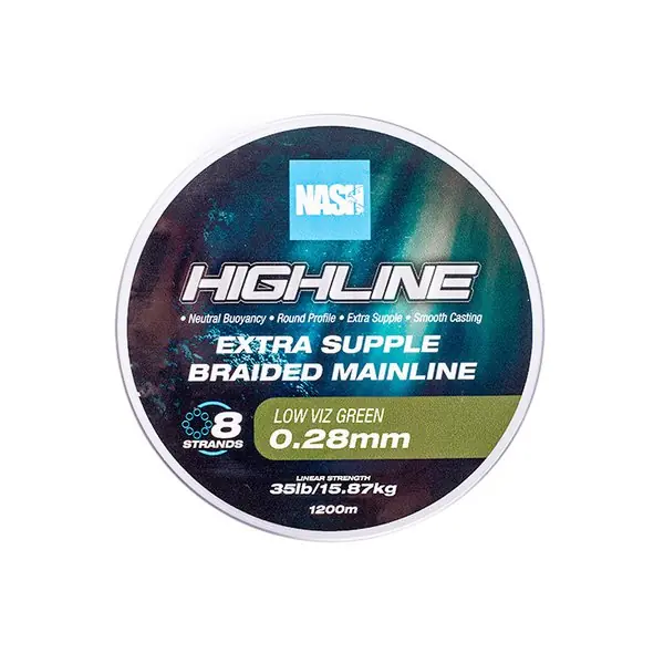 Nash Tackle Highline Floating Braid Green 1200m