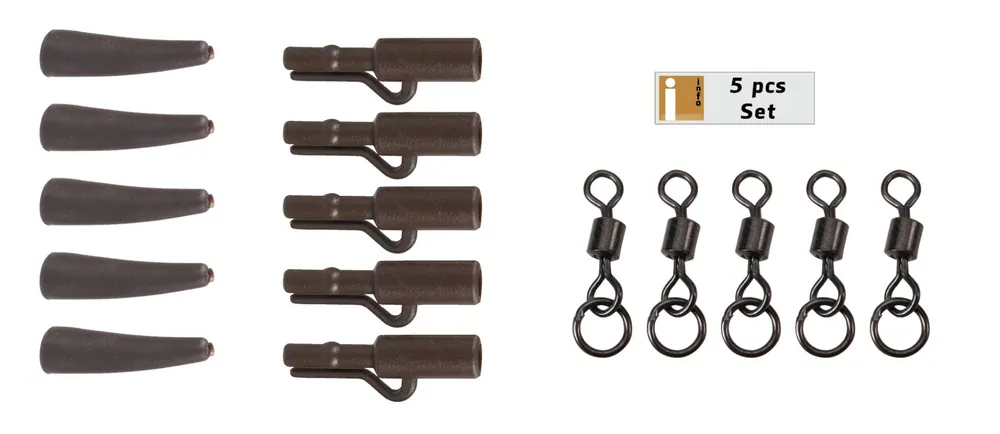 Anaconda 360° Flex Ring Swivel Safety Clip Kit Brown