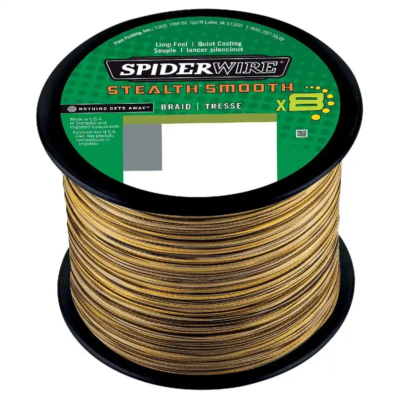 SpiderWire Stealth Smooth8 x8 PE Braid Camo Meterware 100m