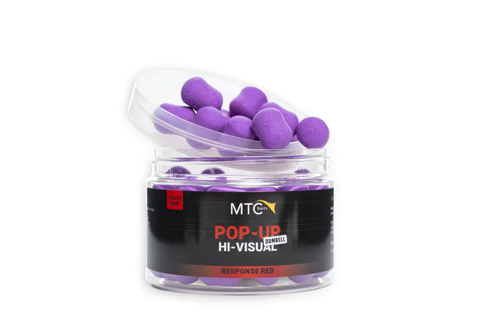 MTC Baits Pop-Up Hi-Visual Response Red 10x15mm