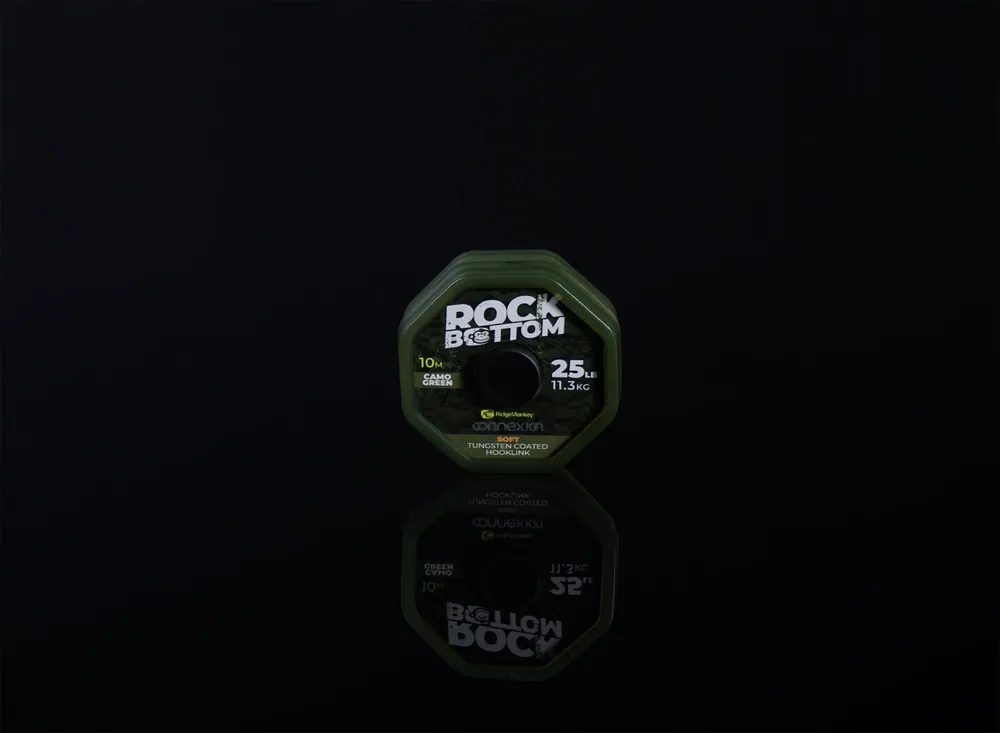 Ridgemonkey Connexion Rock Bottom Tungsten Soft Coated Hooklink 25lb