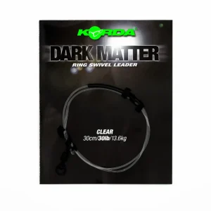 Korda Dark Matter Leader Ring Swivel 30lb 30cm