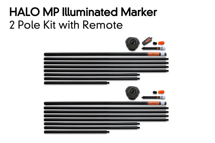 Fox Halo Illuminated Marker Pole - 2 Pole Kit incl. Remote