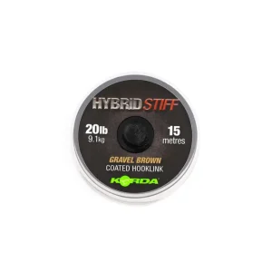Korda Hybrid Stiff Gravel Brown 20lb 15m