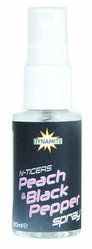 Dynamite Baits N-Ticers Peach & Pepper Spray 30ml