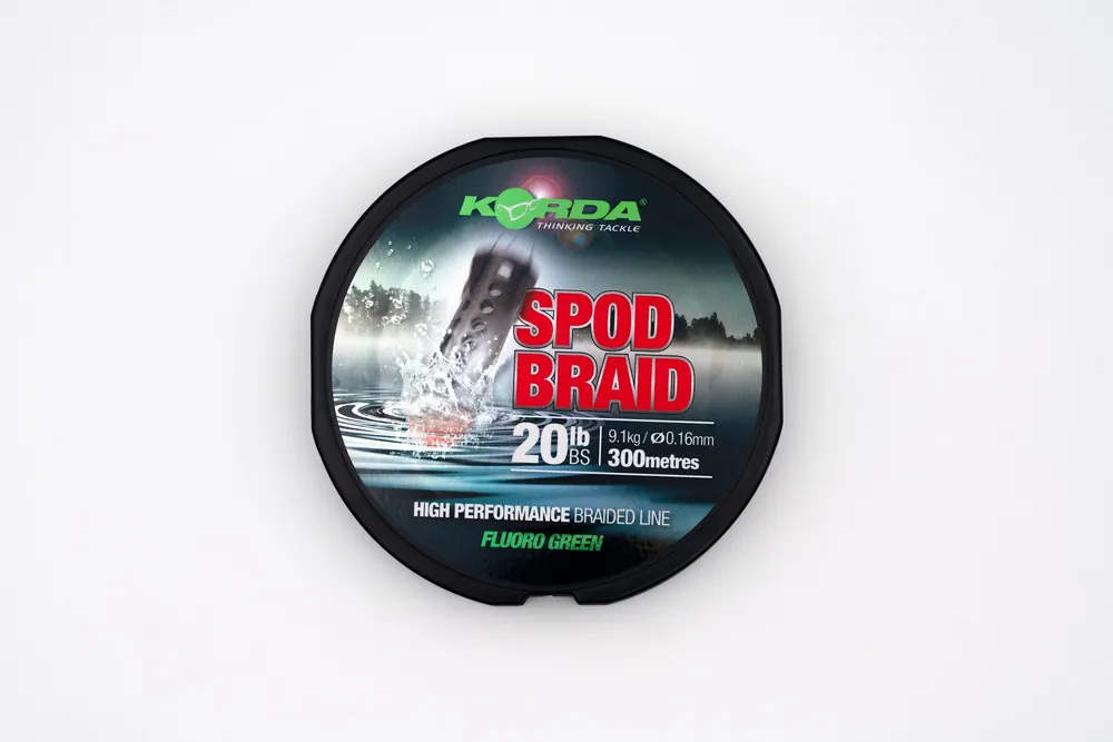Korda Spod Braid 20lb 9,1kg 300m Fluoro Green