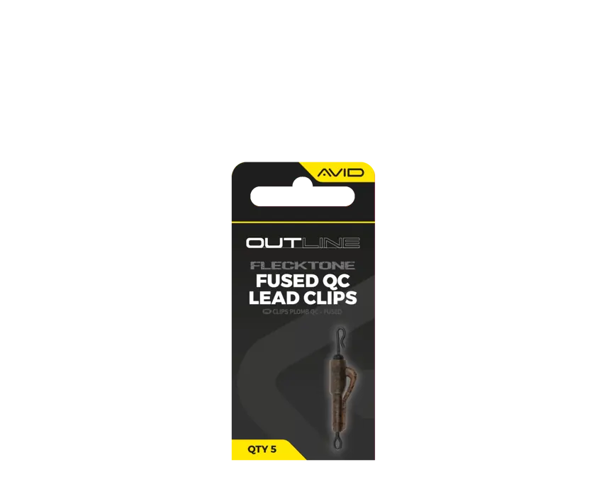 Avid Carp Outline FleckTone Fused Lead QC Clips
