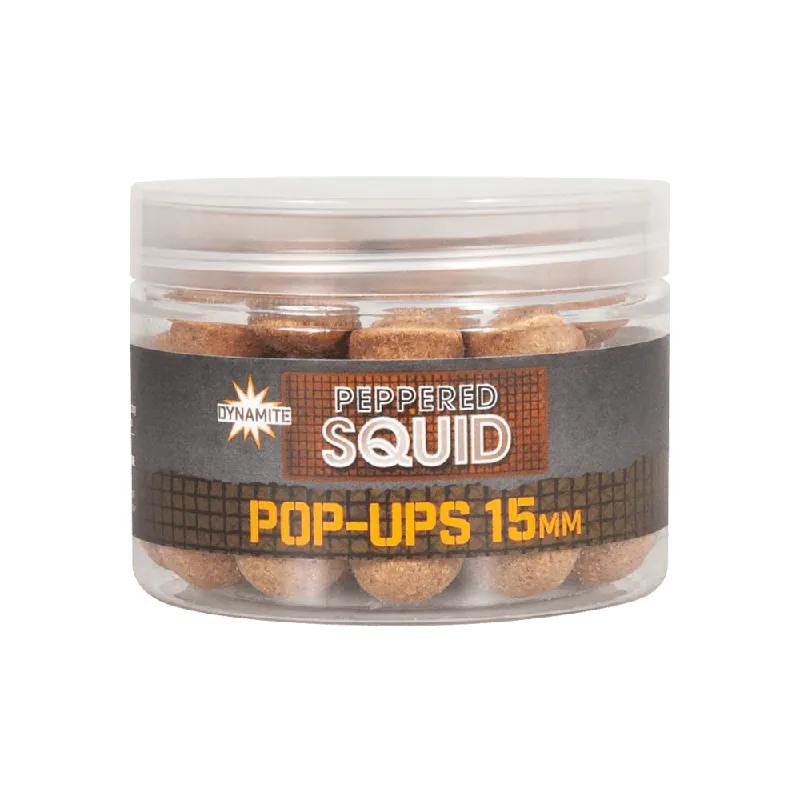 Dynamite Baits Peppered Squid Foodbait Pop Ups 15mm