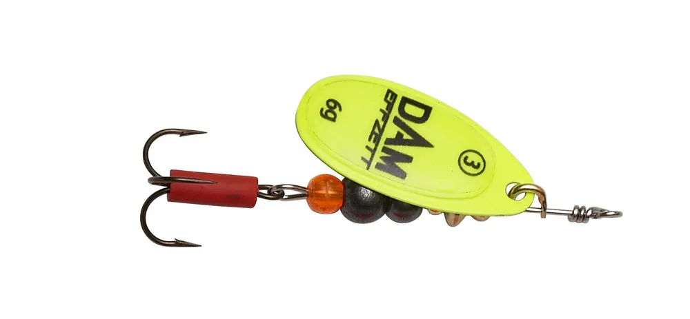DAM Effzett Fluo Spinner Yellow