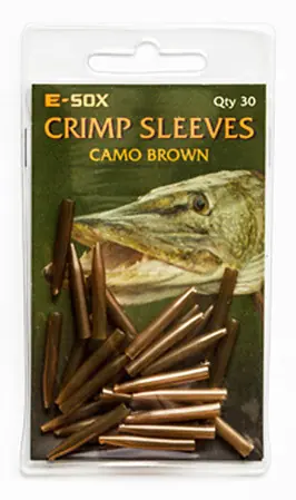 Esox Crimp Sleeve Camo Brown