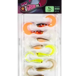 Fox Rage Ultra UV Micro Grub Mixed Colour Lure Pack 4cm