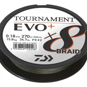Daiwa Tournament X8 Braid EVO+ dunkelgrün 900m