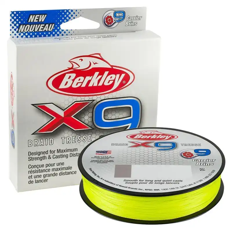 Berkley X9 Braid Fluro Green 150m