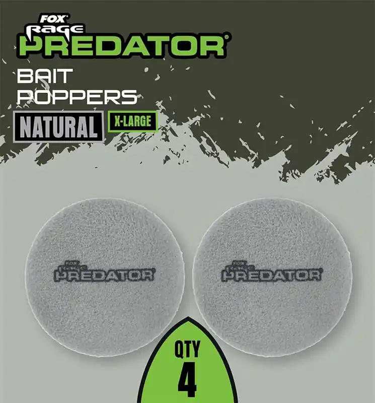 Fox Rage Predator Bait Poppers Natural