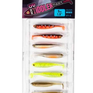 Fox Rage Ultra UV Micro Tiddler Fast Mixed Colour Lure Pack 4cm