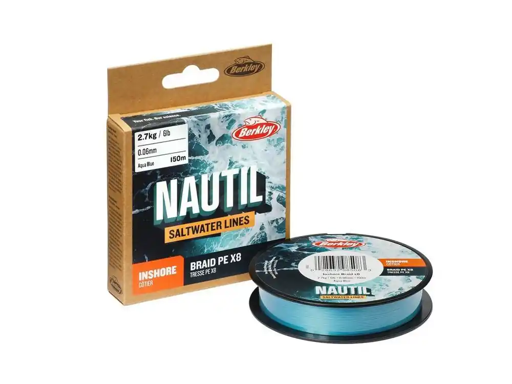 Berkley Nautil Inshore Braid x8 300m AquaBlue