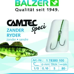 Balzer Camtec Speci Haken Ryder Geflochten 80cm