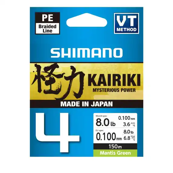 Shimano Kairiki 4 Mantis Green 150m