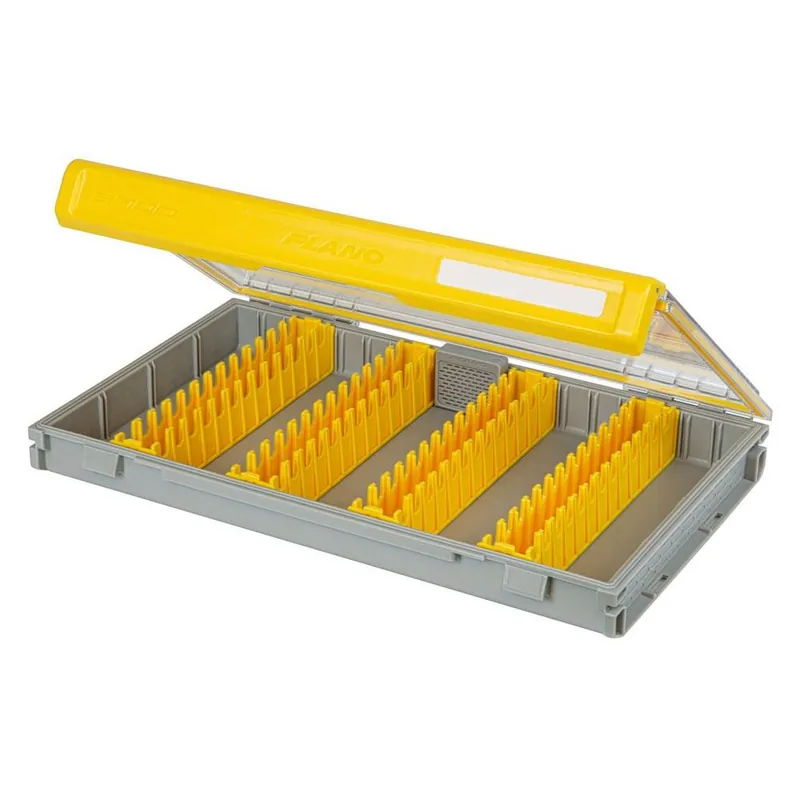 Plano Edge Vertical Jig and Spybait Box Grey/Yellow