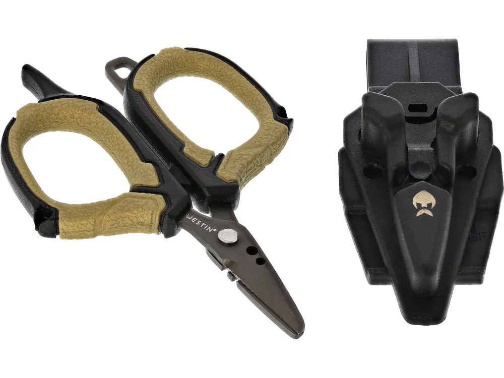 Westin Braid Scissors incl. Sheath S 8,9cm Black Sand