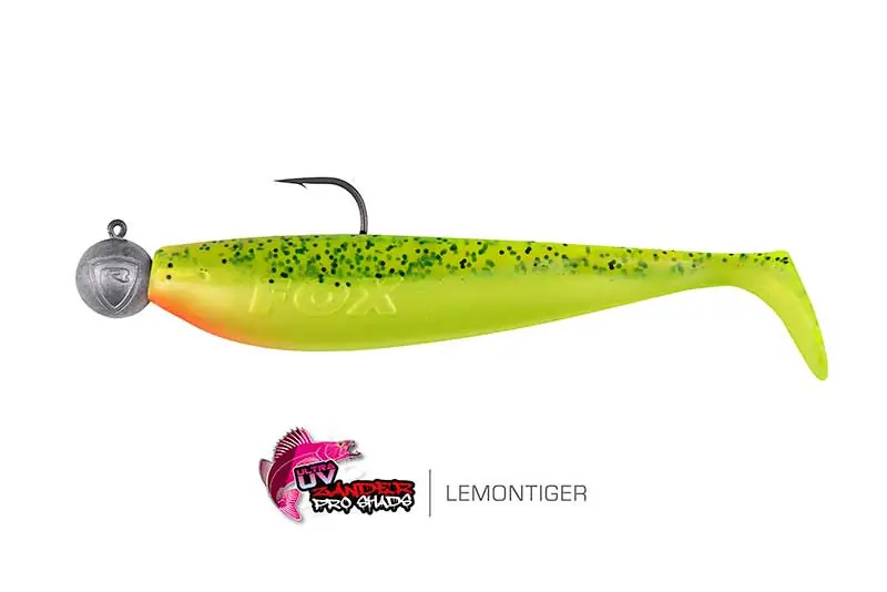 Fox Rage Bulk Loaded Zander Pro Shad UV Lemon Tiger