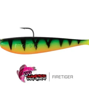Fox Rage Bulk Loaded Zander Pro Shad UV Firetiger