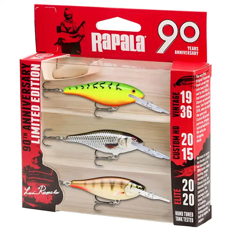 Rapala 90 Years Lure Kit Shad Rap