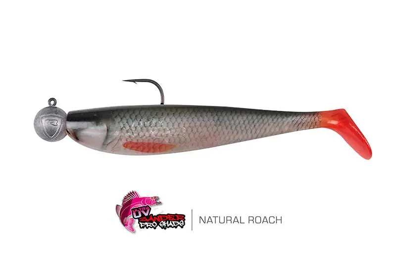 Fox Rage Bulk Loaded Zander Pro Shad Ultra Natural Roach