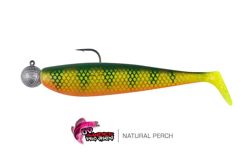 Fox Rage Bulk Loaded Zander Pro Shad UV Natural Perch