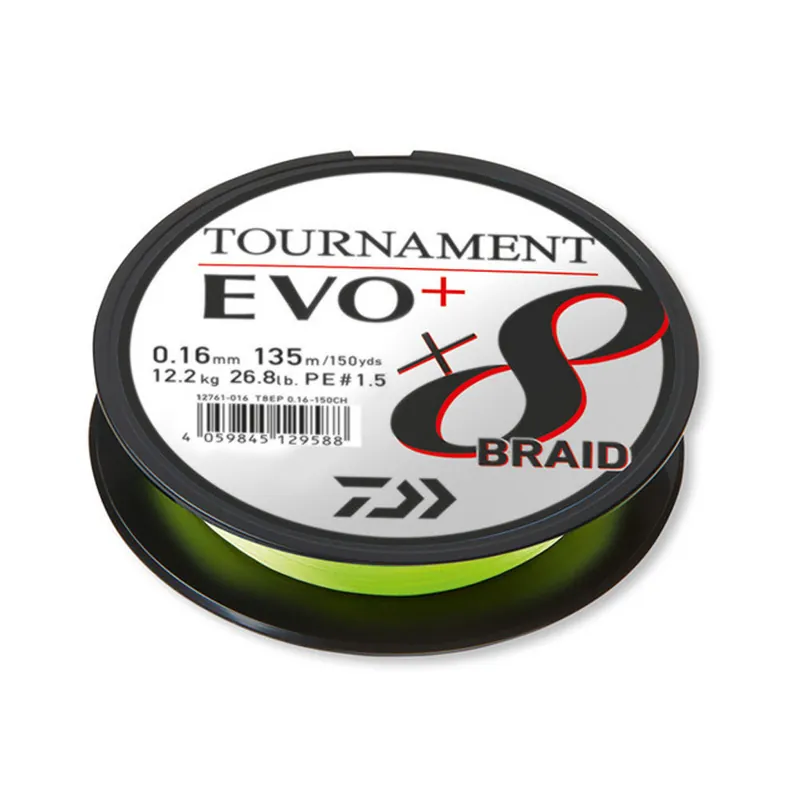 Daiwa Tournament X8 Braid EVO+ 0,14mm chartreuse 100m