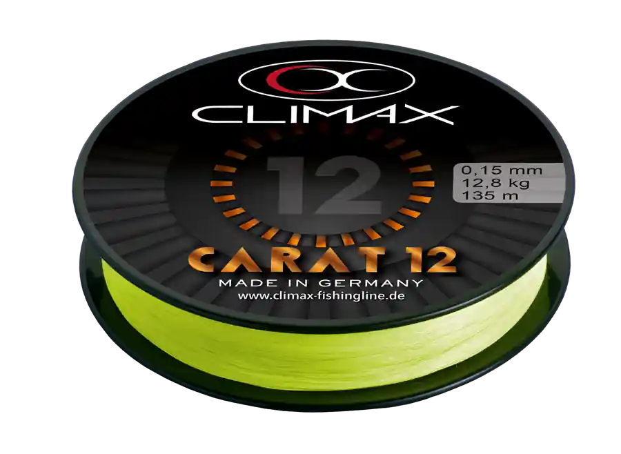 Climax Carat 12 Spiral Braid fluo gelb 135m