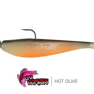 Fox Rage Bulk Loaded Zander Pro Shad UV Hot Olive