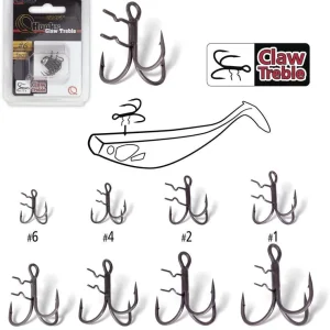 Quantum Claw Treble Hook Mat Finish