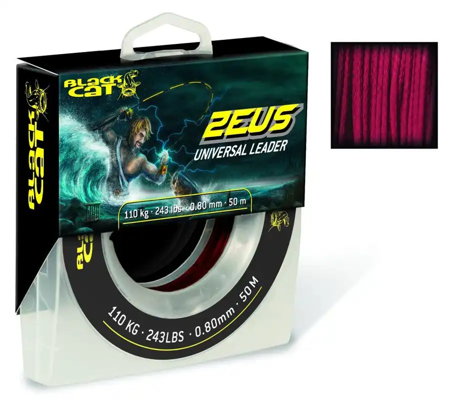 Black Cat Zeus Universal Leader Rot 0,60mm 85kg 70m