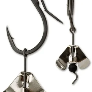 Black Cat Buzzer-Haken silber