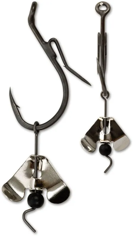 Black Cat Buzzer-Haken silber