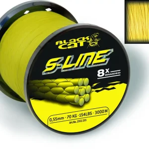 Black Cat S-Line 3000m Ø0,38mm 40kg,88lbs gelb