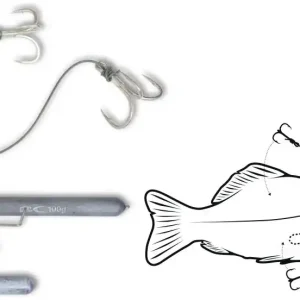 Black Cat Dead Bait Rig 100kg Size 2/0
