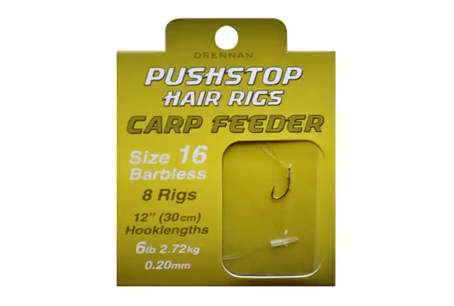 Drennan Pushstop H´Rig Carp Feeder Size 16 Barbless