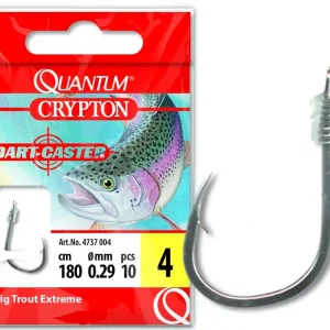 Quantum Crypton Big Trout Extreme Vorfachhaken black nickel 10Stück