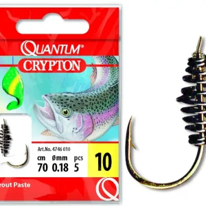 Quantum Crypton Trout Paste Vorfachhaken gold 5Stück