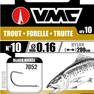 VMC Forellenvorfach 7052 Black Nickel 200cm